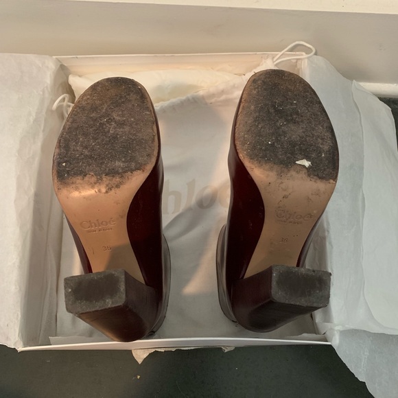 Chloé Cordovan Ankle Boots - Picture 3 of 6